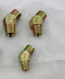 Accessori per tubi idraulici del filo BSPT del gomito da 45 gradi, montaggi idraulici della piegatura del tubo flessibile