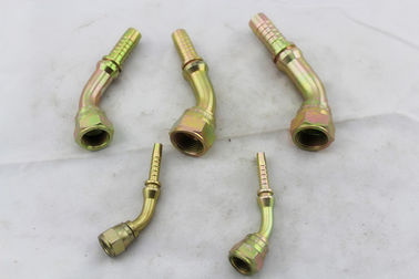Norma americana degli accessori per tubi degli adattatori di Parker Jic del gomito 26741 idraulici d'acciaio
