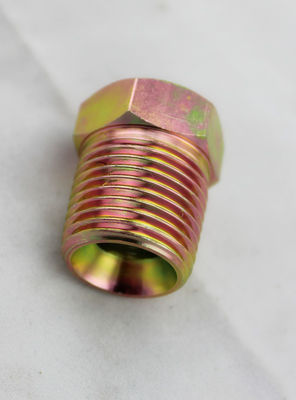 Lo zinco ha placcato gli adattatori, i giunti idraulici e gli accessori idraulici gialli del filo del NPT